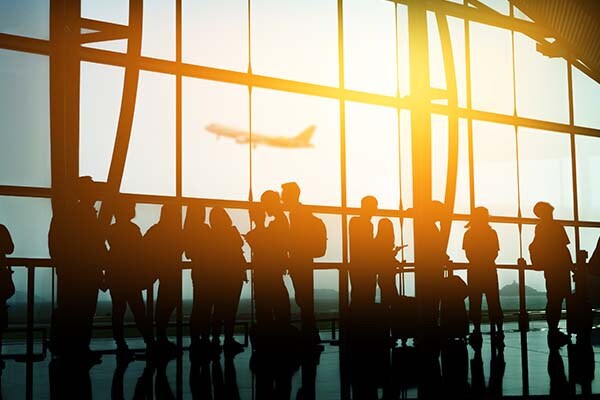 Aviation - Passengers Waiting Inside Airport