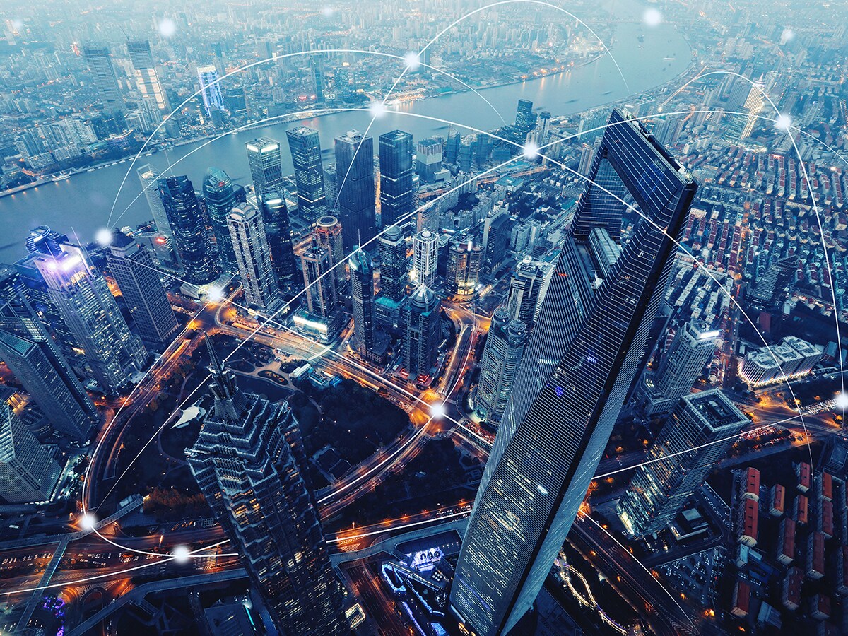 High-Rise Buildings Aerial View