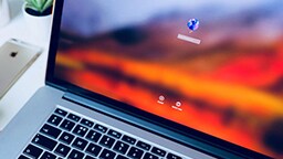 Laptop Screen With Login Page