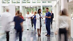 People in a hospital